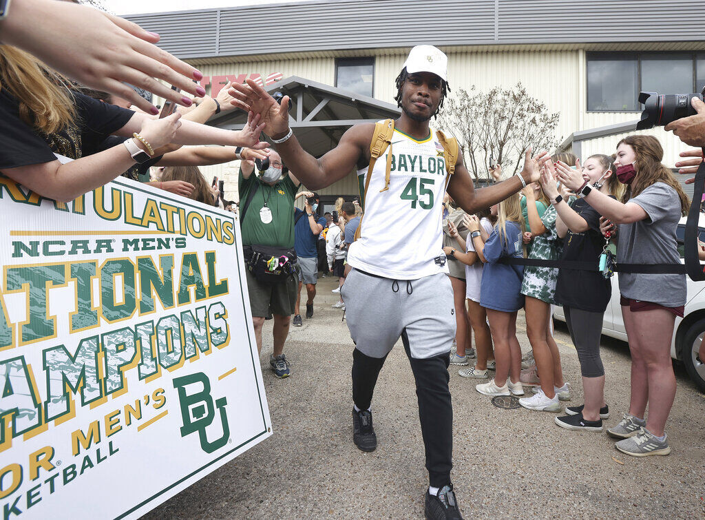APTOPIX Baylor Champion Bears Basketball